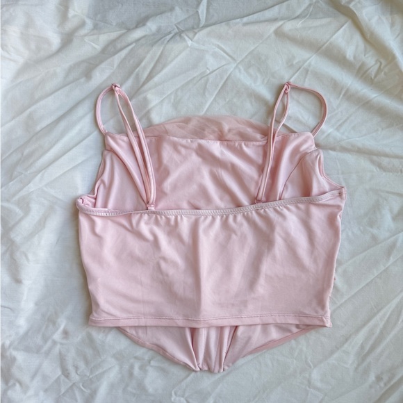 SHEIN Pink Ruffled Corset - Picture 2 of 4